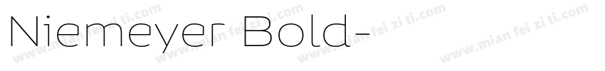 Niemeyer Bold字体转换